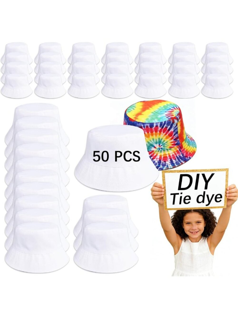 Solid Color DIY Bucket Hats for Men, Women & Adults - Bulk Blank Hat Collection